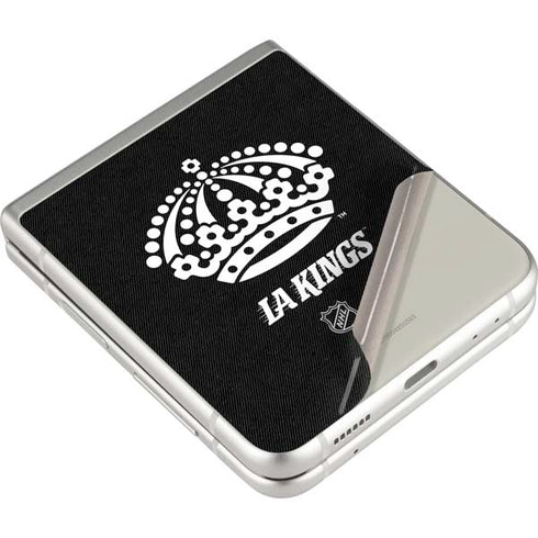 NHL Los Angeles Kings Black Background Galaxy Z Flip3 5G Skin